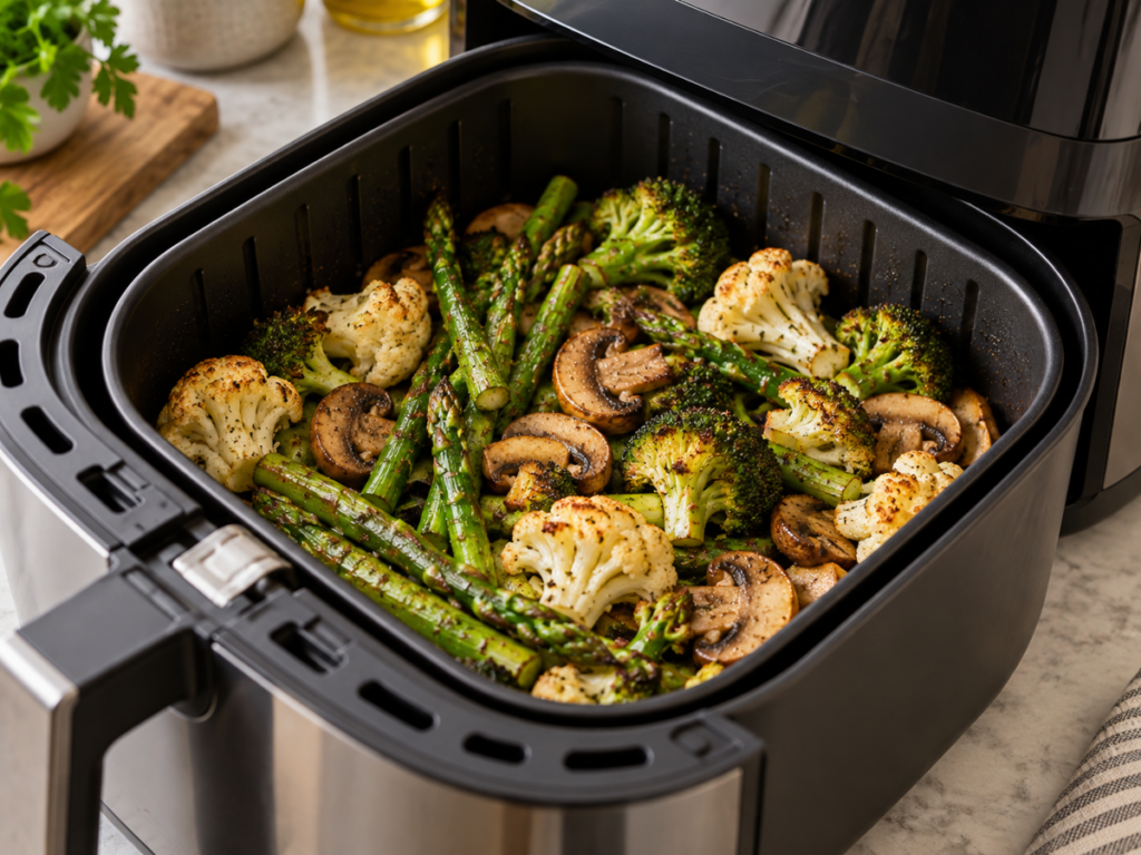 Air Fryer with Veggies