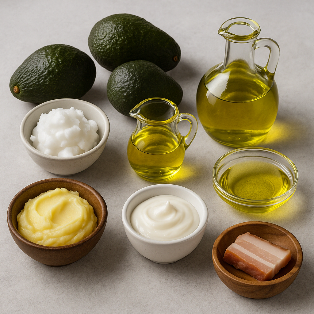 Assortment of Fats and Oils