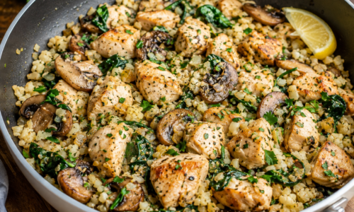 Chicken & Cauliflower Rice Skillet