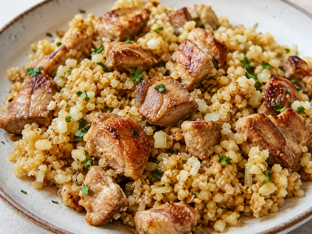 Chicken Skillet with Cauliflower Rice