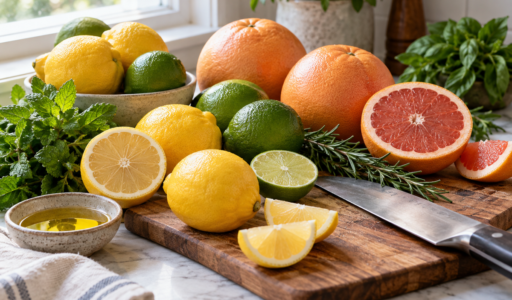Citrus on the Kitchen Counter Cutting Board