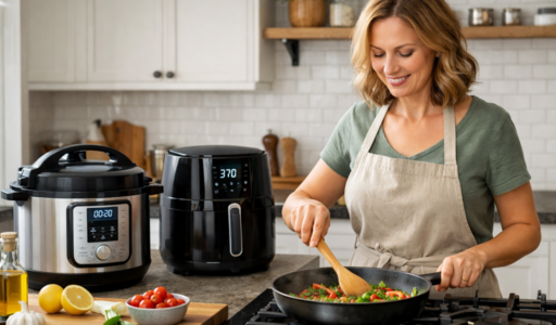 Cooking in a modern Kitchen