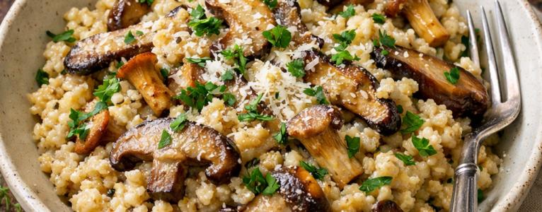 Millet “Risotto” with Wild Mushrooms: A Comfort Food Reimagined for a Low-Lectin Kitchen