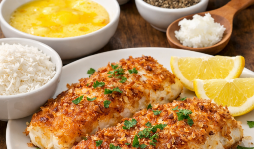 Crispy Coconut Crusted Fish Fillets
