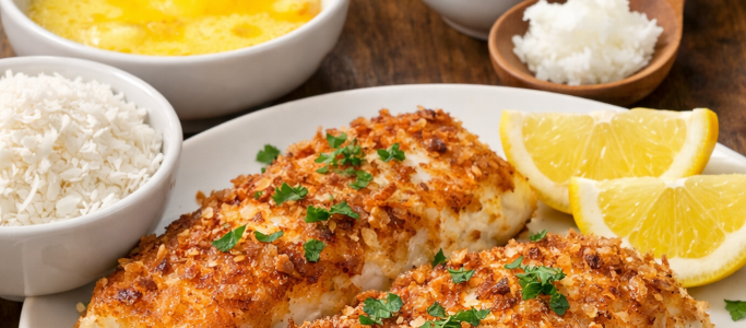 Coconut-Crusted White Fish: The “Breaded” Feeling Without the Grain Hangover