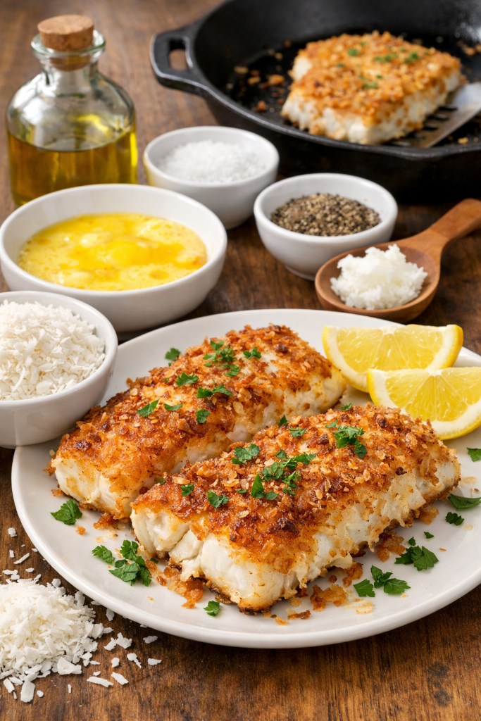 Crispy Coconut Crusted Fish Fillets