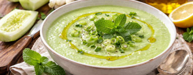 Deseeded Cucumber & Mint Gazpacho: A Cooling Bowl That Respects Your Gut