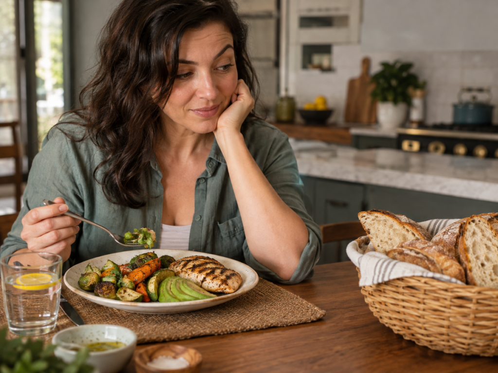 Eating a Meal While Yearning for Bread