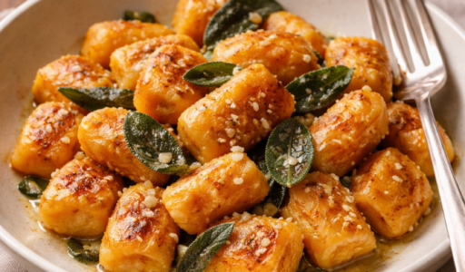 Golden Gnocci with Sage Butter