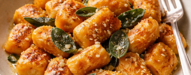Sweet Potato “Gnocchi” in Sage Butter: A Comfort Food Reimagined