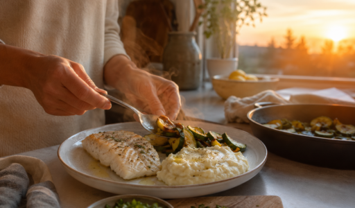 Golden Hour Kitchen Plating
