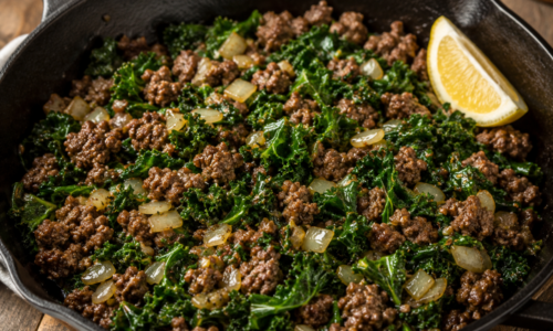 Grass-Fed Ground Beef & Kale Skillet: A Simple Low-Lectin Meal for Busy Nights