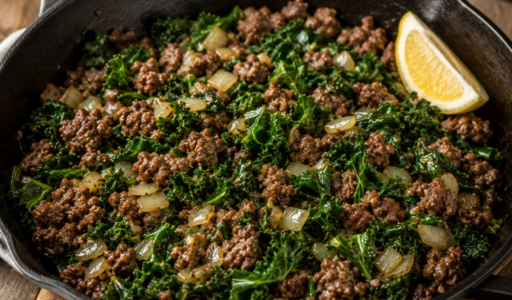 Grass Fed Beef with Kale