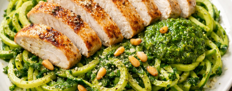Pastured Chicken and Pesto Zoodles:  A Simple Plate That Tells a Bigger Story About Lectins