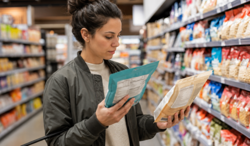 Grocery Shopping Comparing Snack Options