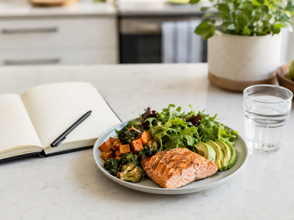 Healthy Meal with Journal