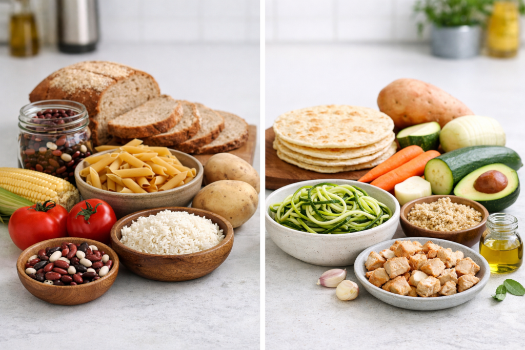 Ingredient Swap Split-screen