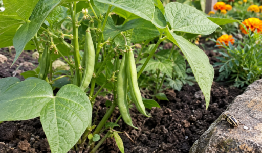 Insects Avoiding Bean Plant