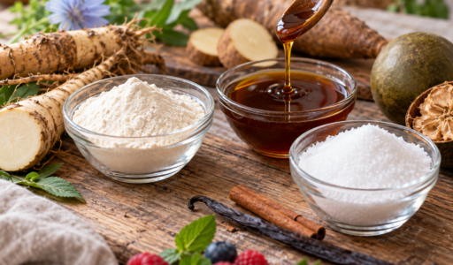 Inulin, Yacon, and Monk Fruit Sweeteners
