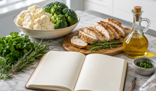 Journaling with Ingredients on Table
