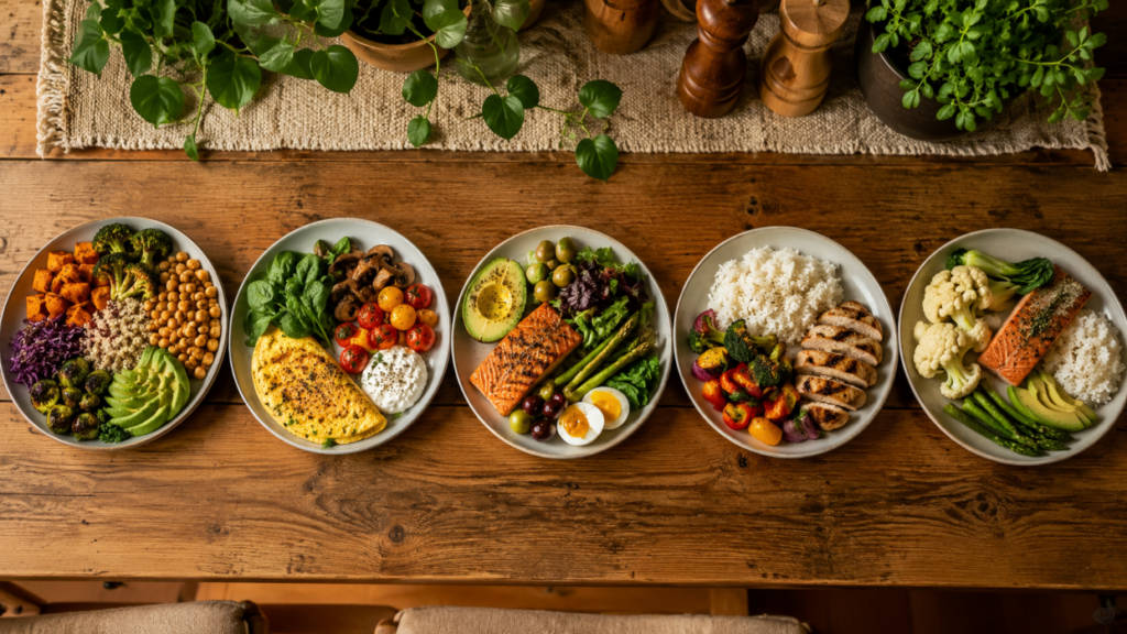 Keto, Vegan, Gluten-free, Vegetarian, Low-Lectin Plates