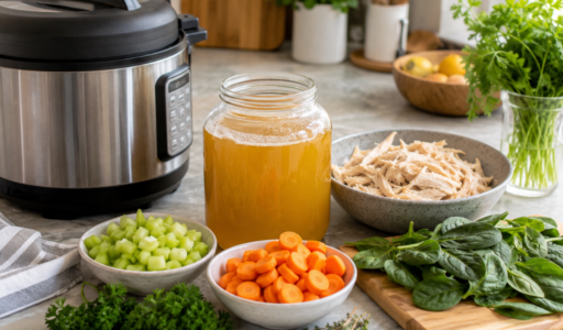Kitchen Prep for Soup with Pressure Cooker