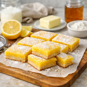 Coconut Flour Lemon Bars