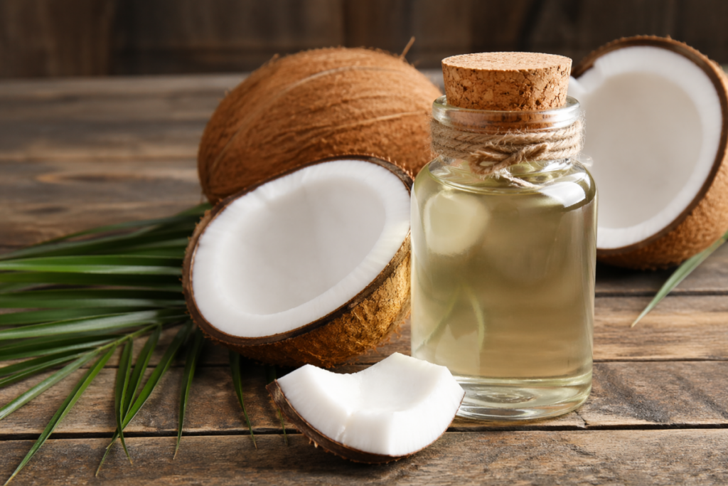 MCT Oil Coconut and Oil Bottle