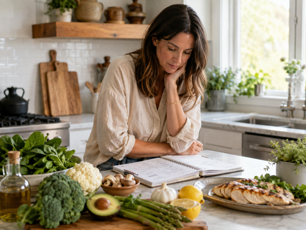 Meal Planning in Kitchen