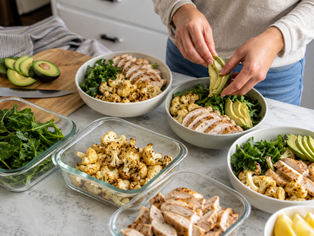 Meal Prep with Ingredients