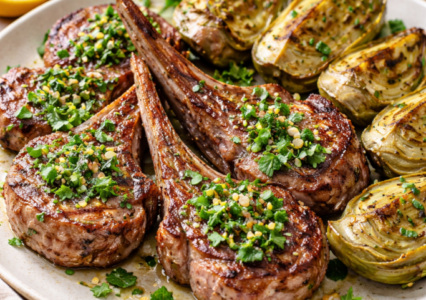 Mediterranean Lamb with Artichokes and Gremolata