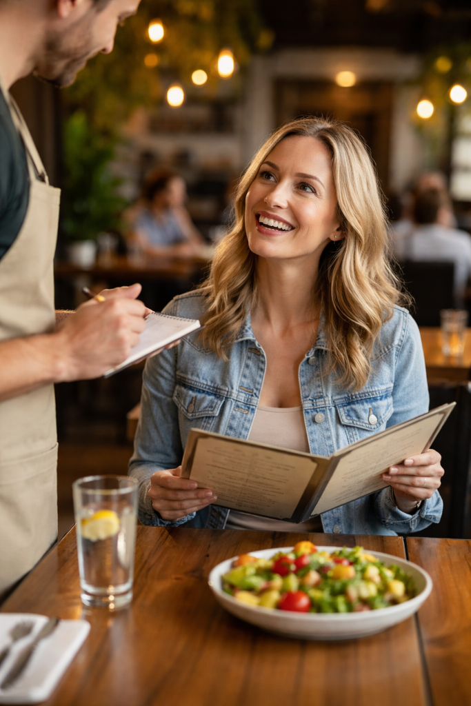 Ordering Lunch at a Restaurant