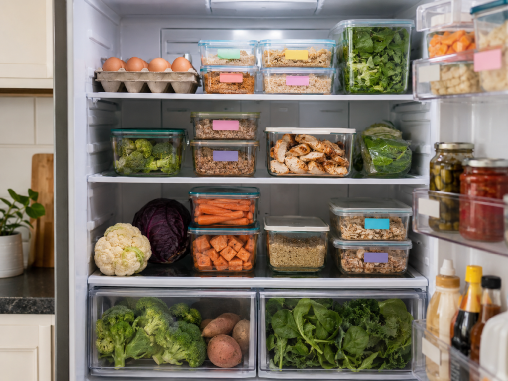 Organized Prep in the Fridge