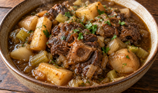 Oxtail Stew With Root Vegetables