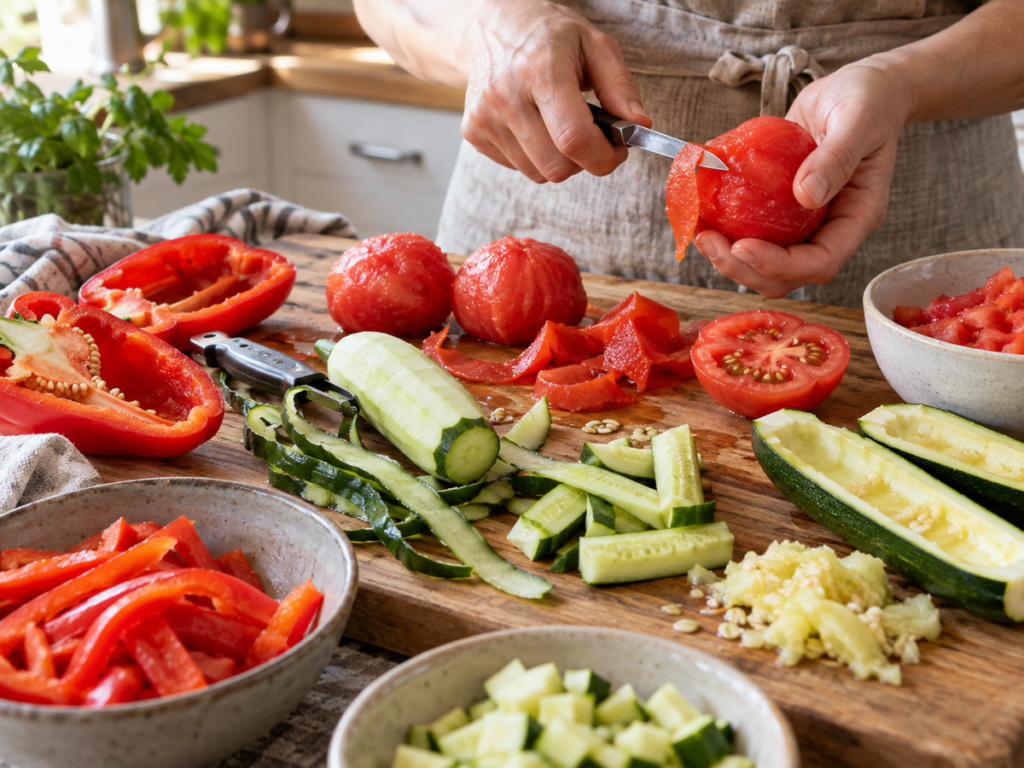 Peeling Vegetables for Low-Lectin