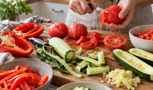 Peeling Vegetables for Low-Lectin