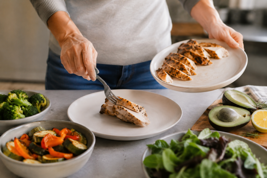 Plating Protein First
