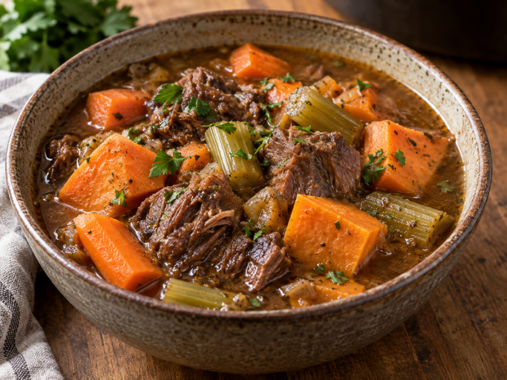 Pressure Cooked Beef Stew with Vegetables