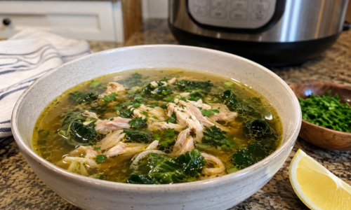 Pressure-Cooked Chicken Bone Broth Soup: Deep Flavor Without an All-Day Simmer