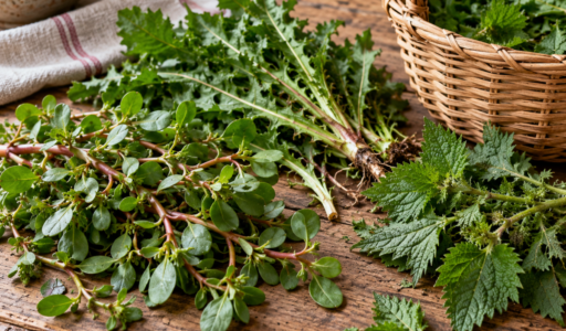 Purlane, Dandelion, and Nettles in Gut Support