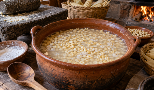 Nixtamalization in Rustic Kitchen