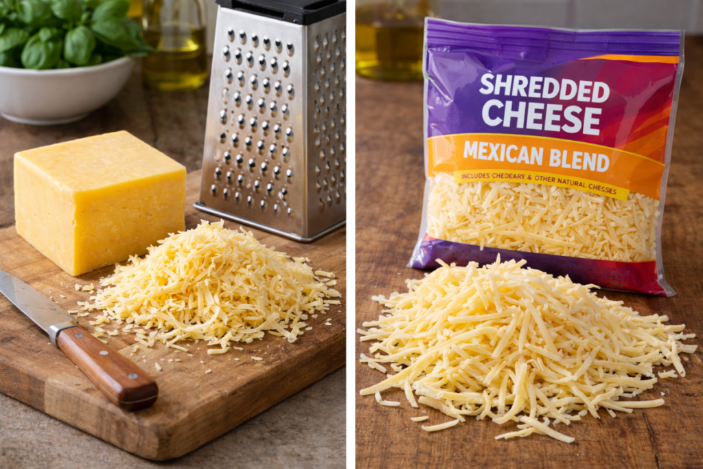 Shredded Cheese Natural and Processed