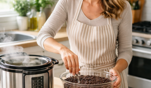 Soaking Beans in Sunny Kitchen