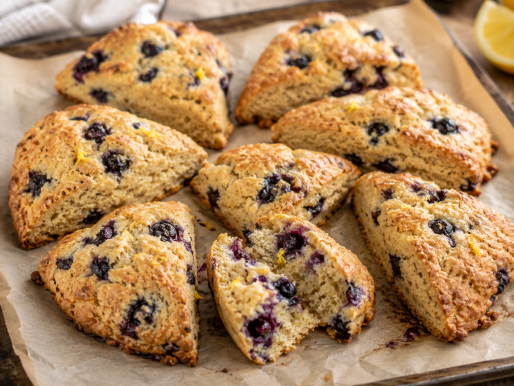 Tiger Nut Flour Blueberry Scones