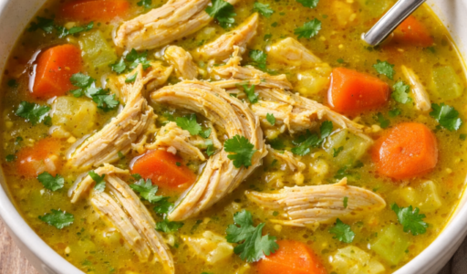 Turmeric Chicken Soup Bowl