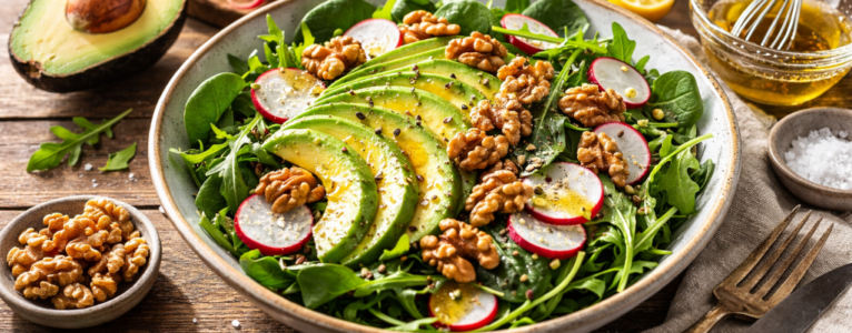 Avocado and Walnut Power Salad: A Simple Meal with a Complex Story