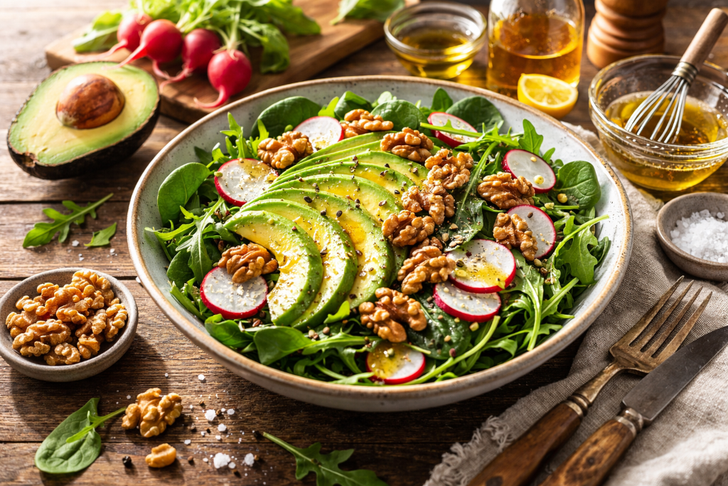 Walnut Avocado Salad
