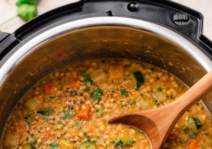Warm Lentil Vegetable Soup