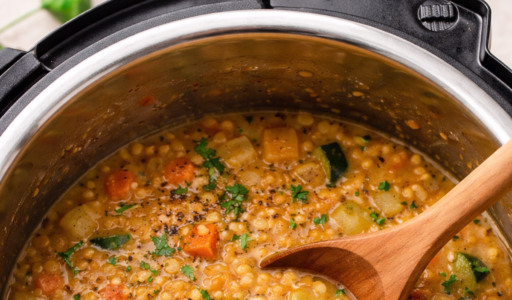 Warm Lentil Vegetable Soup
