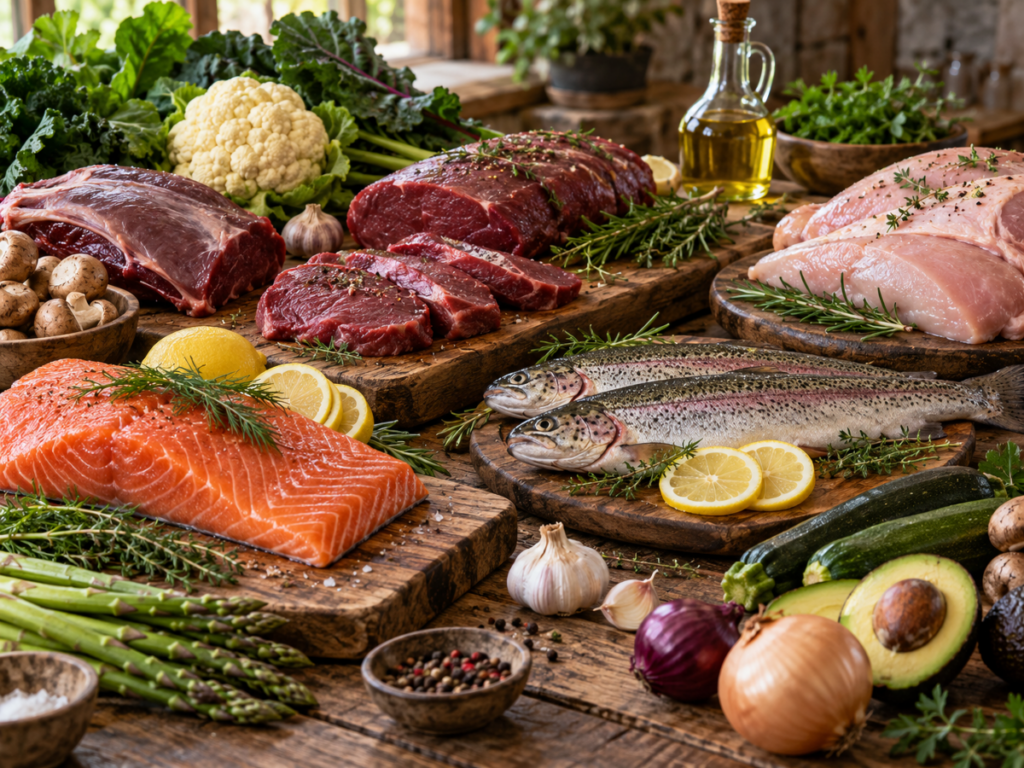 Wild Fish and Wild Game Table Spread
